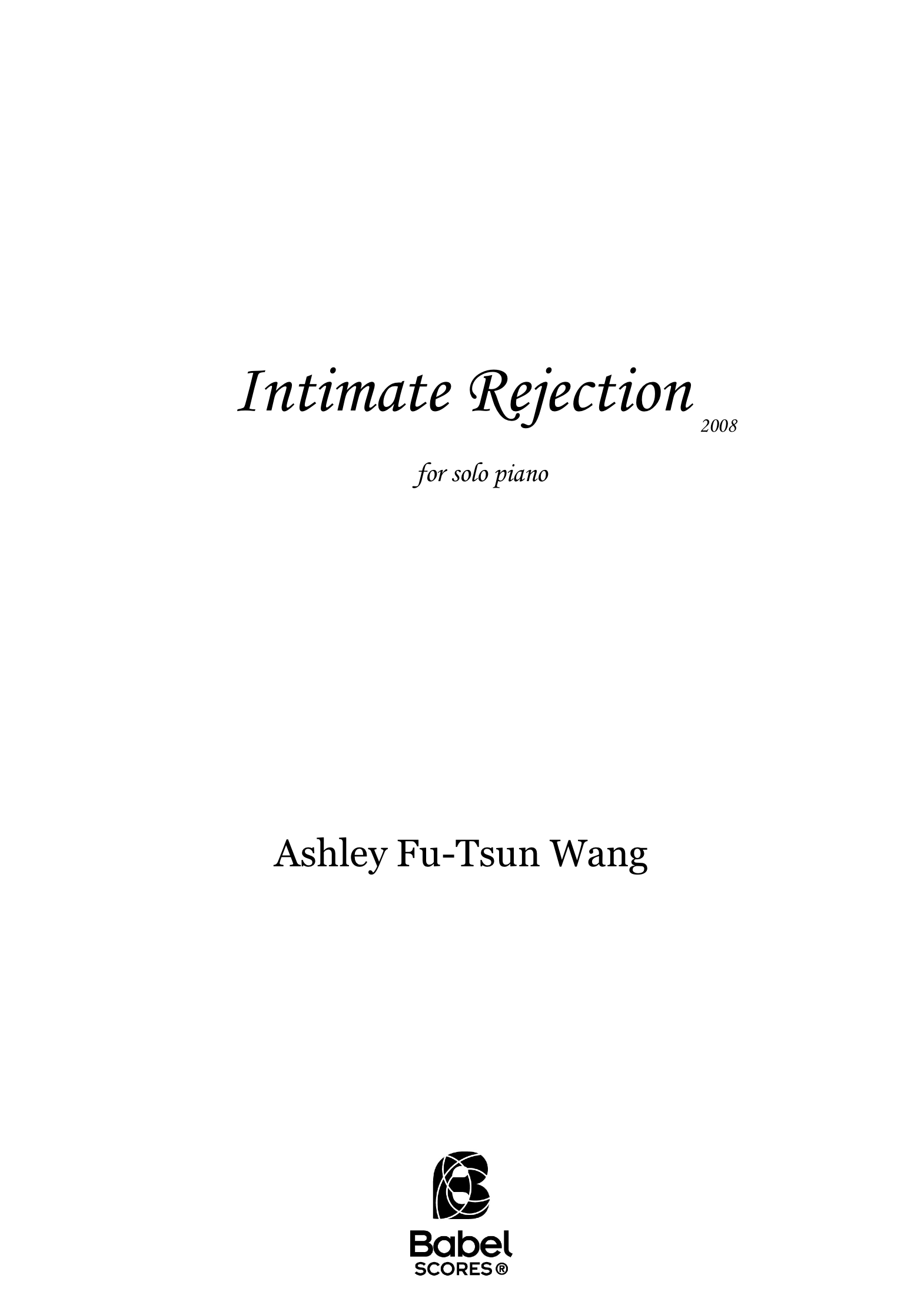 Intimate Rejection Ashley Fu Tsun Wang A4 z